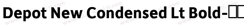 Depot New Condensed Lt Bold字体转换